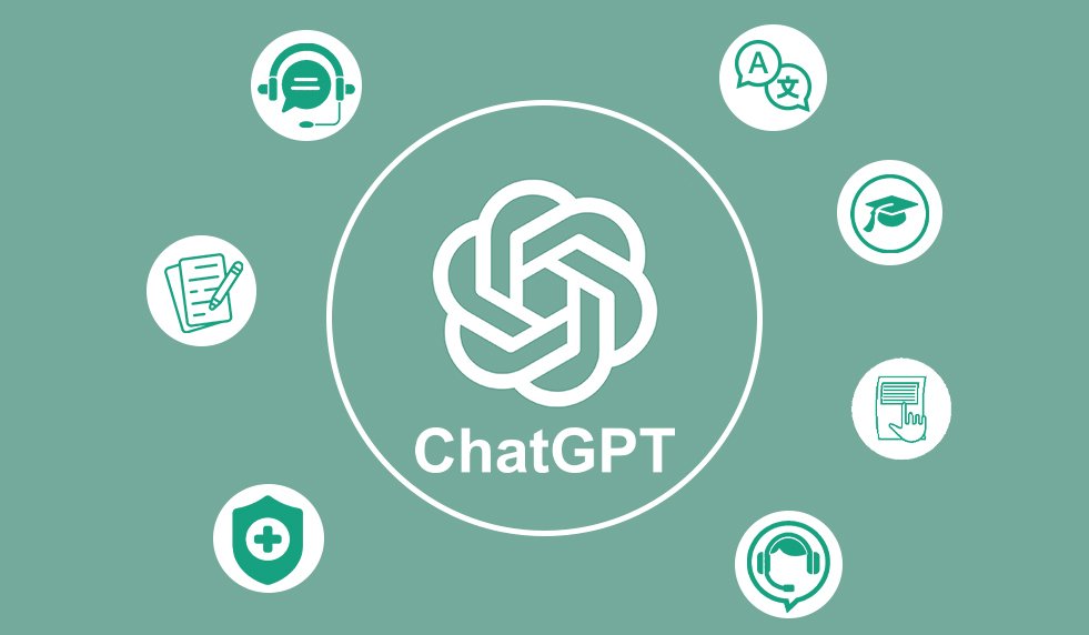 llustration of a chat bubble icon on a gradient background representing the rise of ChatGPT and AI in everyday life, blending modern technology with daily interactions.