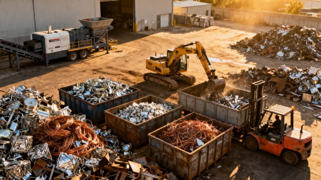 How Scrap Yards and Transfer Stations Boost Efficiency With Mobile Shredders